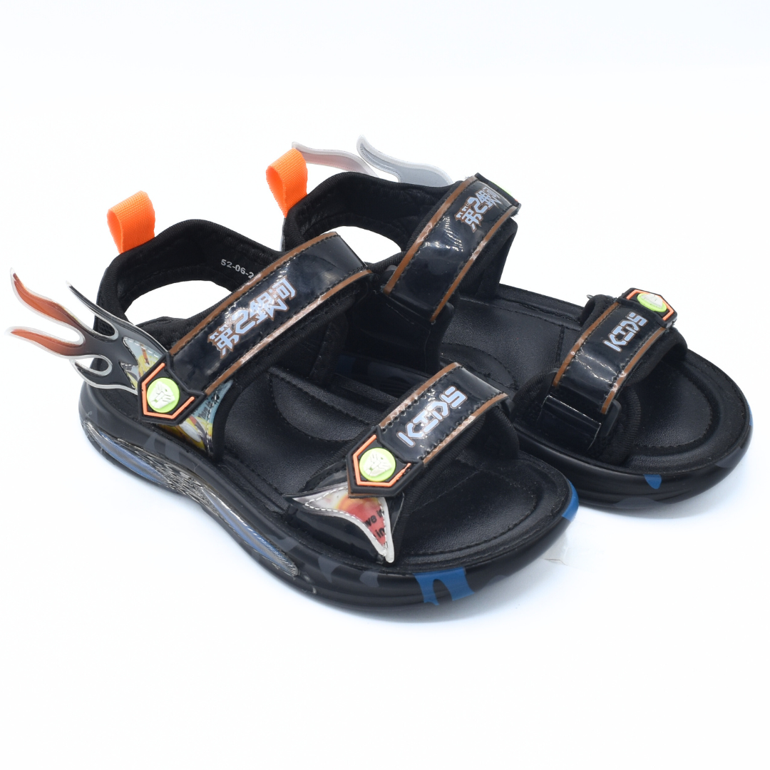 Boys’ Flame Sticker Sandals - RXF206