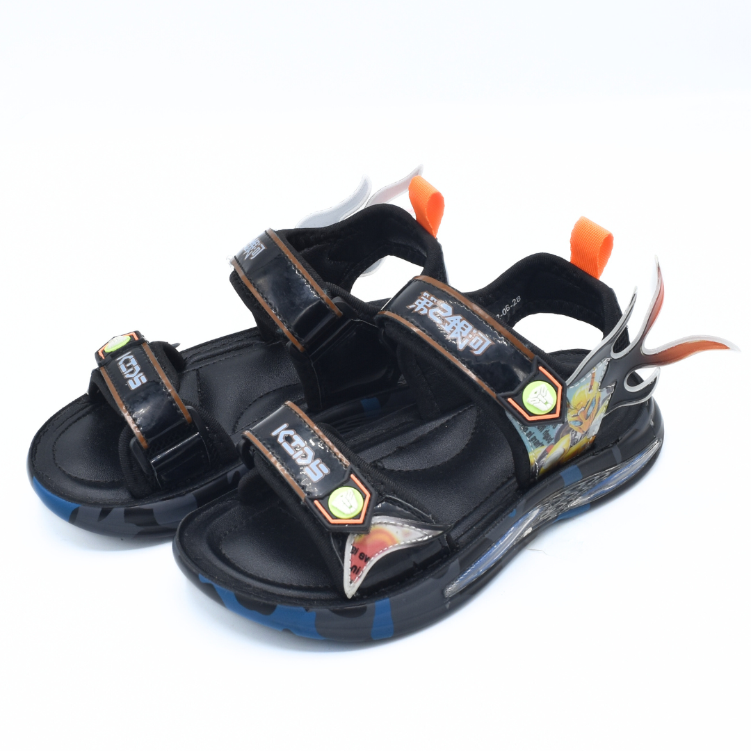Boys’ Flame Sticker Sandals - RXF206