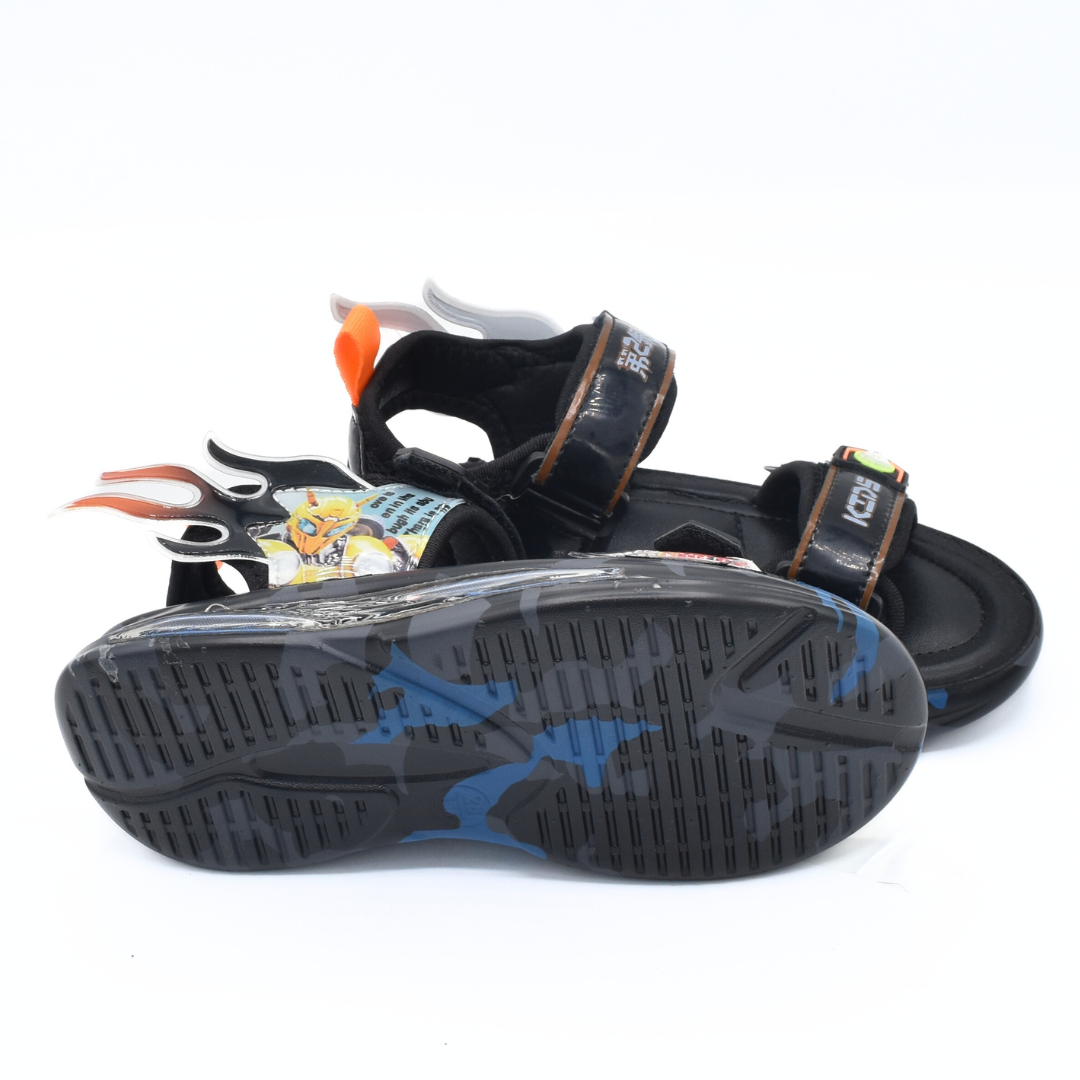 Boys’ Flame Sticker Sandals - RXF206